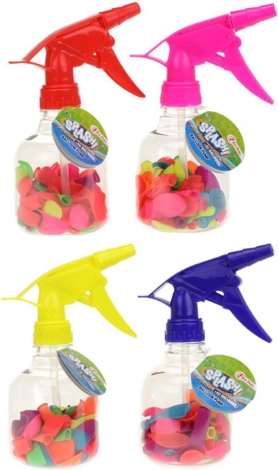 Håndpumpe til vandballoner med balloner (17 cm, blandede farver)