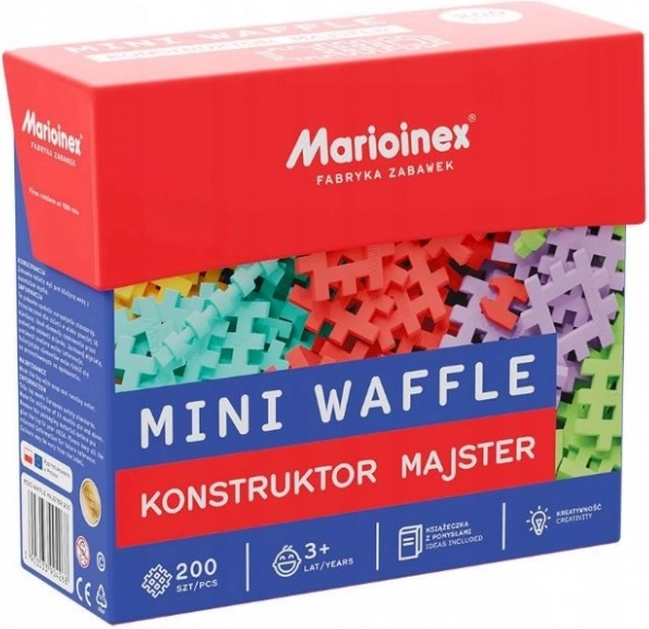 Byggesæt MARIOINEX MINI WAFFLE KONSTRUKTØR MESTER – 200 dele
