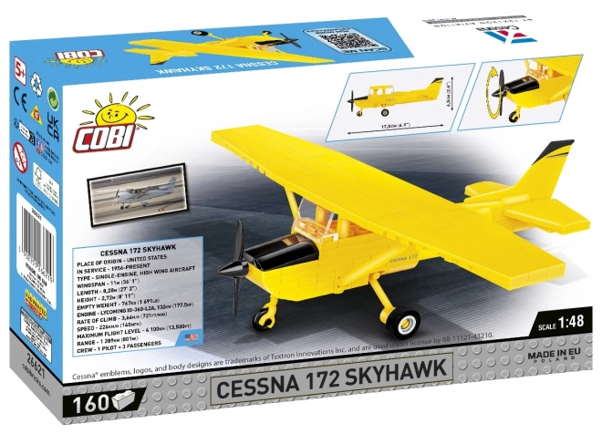 Cessna 172 Skyhawk byggesæt gul