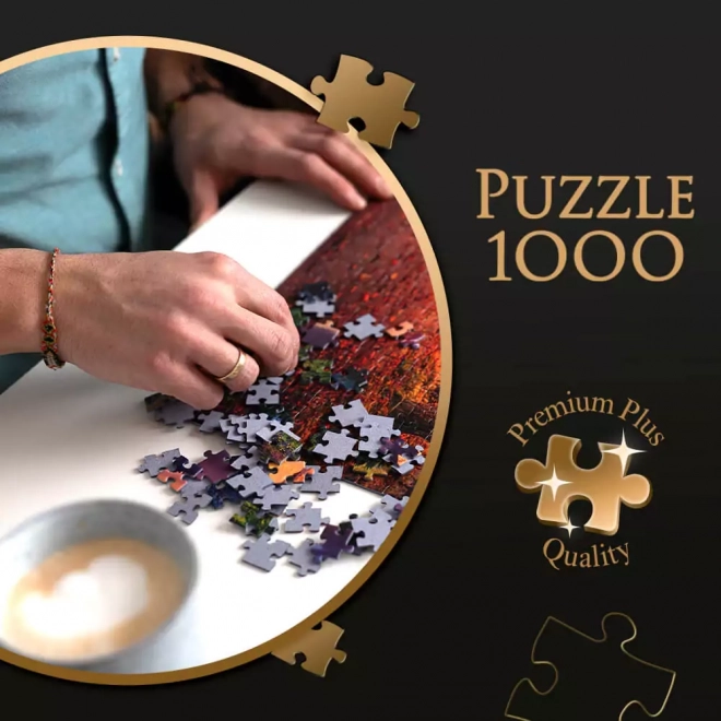 Puzzle TREFL Premium Plus: Te Tid - Sleepy Lane Cottage 1000 brikker