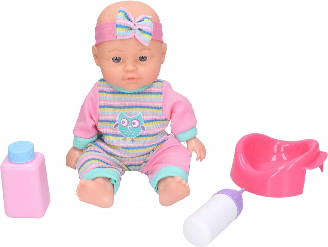 Baby der tisser med lyde 25 cm
