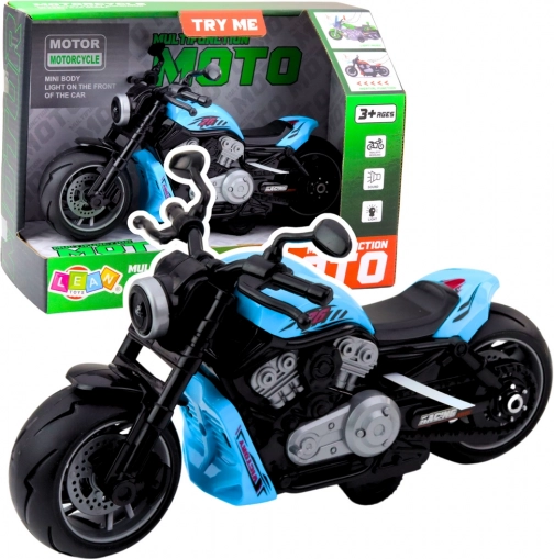 Børnemotorcykel med lys- og lydeffekter Blå