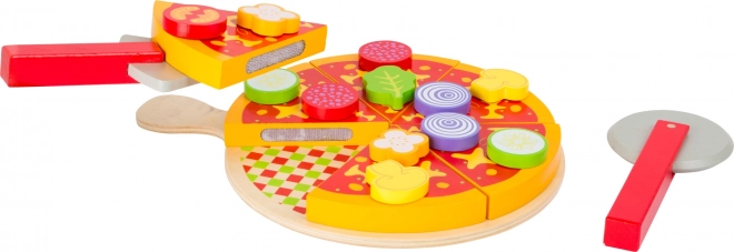 Træsæt med pizza og tilbehør Small Foot