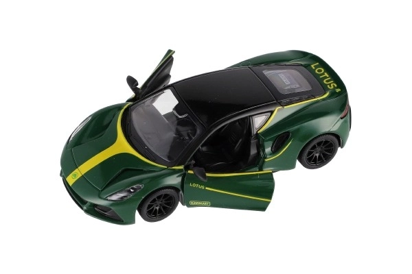 Auto Kinsmart Lotus Emira 1:38 metal/plast 12,5cm 3 farver med tilbagespoling 12 stk i kassen