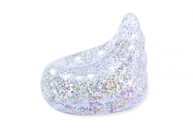 Regnbueoppustelig stol med glimmer