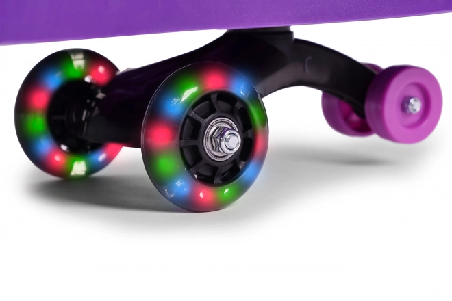 Kørende legetøjsbil med LED hjul lilla ECOTOYS