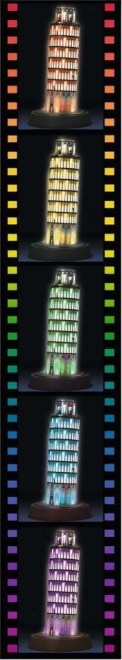 RAVENSBURGER Lysende 3D puslespil Natserie Det Skæve Tårn i Pisa 216 stykker