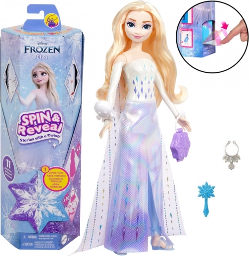 Disney Frost Spin & Reveal – dukke Elsa med overraskelser