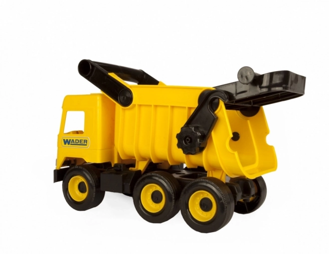 Gul tipvogn Middle Truck 38 cm i kasse