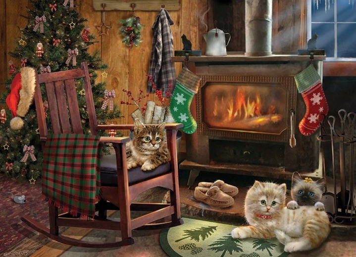 Hyggelig julescene
