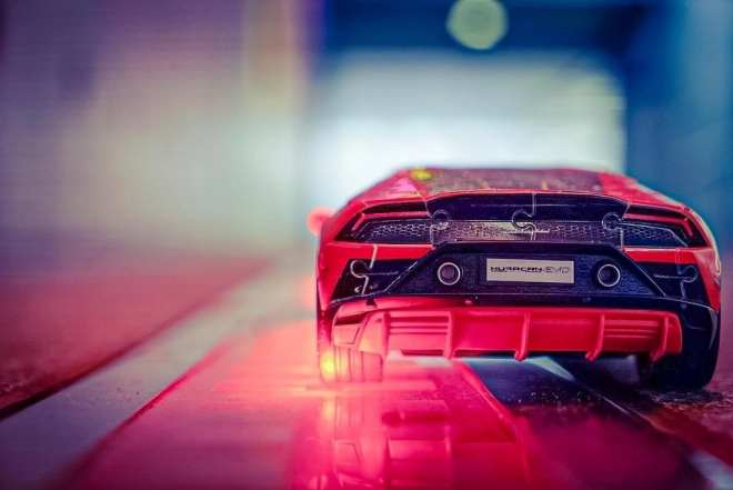 Puslespil 108 brikker 3D Køretøjer Lamborghini Huracan Evo Arancio
