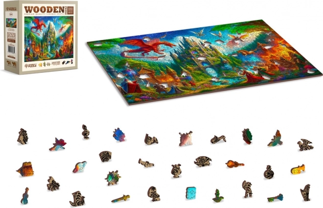 Træpuslespil Fantasy Slot 1010 brikker