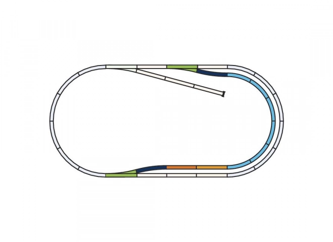 Piko Sæt med skinner C (parallelle spor) - 55320