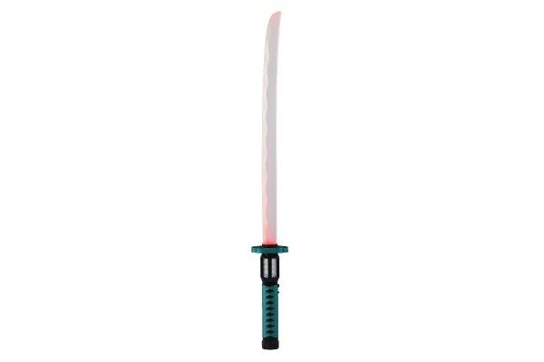 Lysende plastik samuraisværd 73 cm
