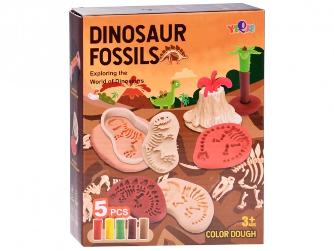Modellervoks sæt dinosaurer