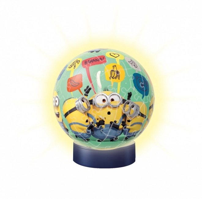 3D puslespil lysende bold Minions