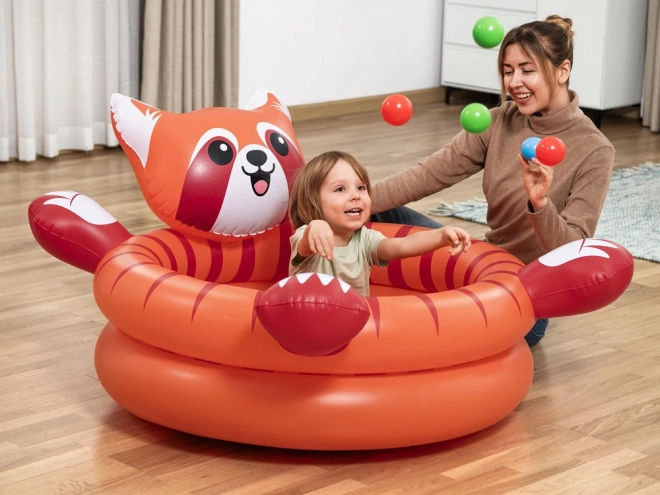 Tør pool rød panda med bolde fra Bestway