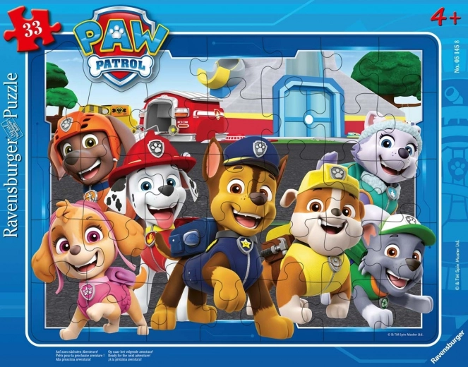Gåde med 33 brikker Paw Patrol