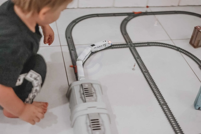 Elektrisk togsæt Woopie med bro og tunnel