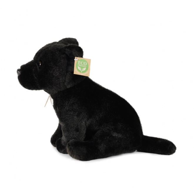 Plys hund Staffordshire bullterrier 30 cm sort ECO-FRIENDLY