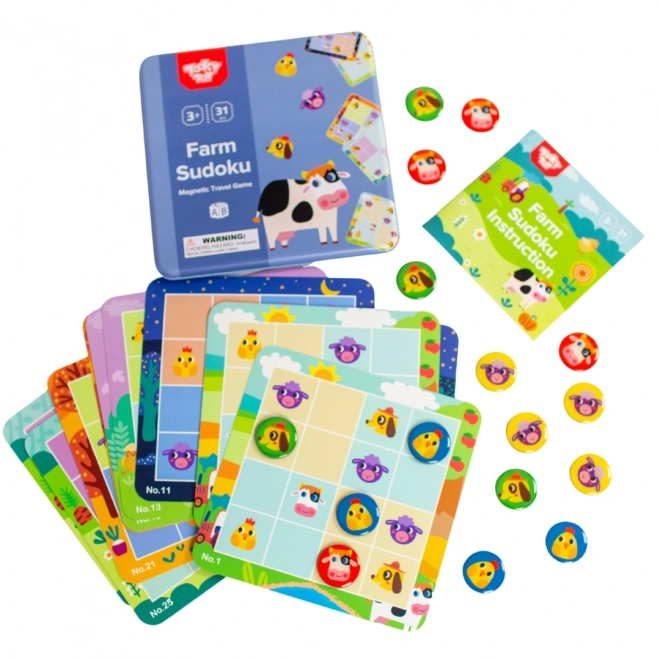 Børne sudoku gård fra Tooky Toy