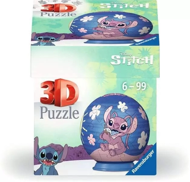 3D-puslespil Disney Stitch 54 brikker fra Ravensburger