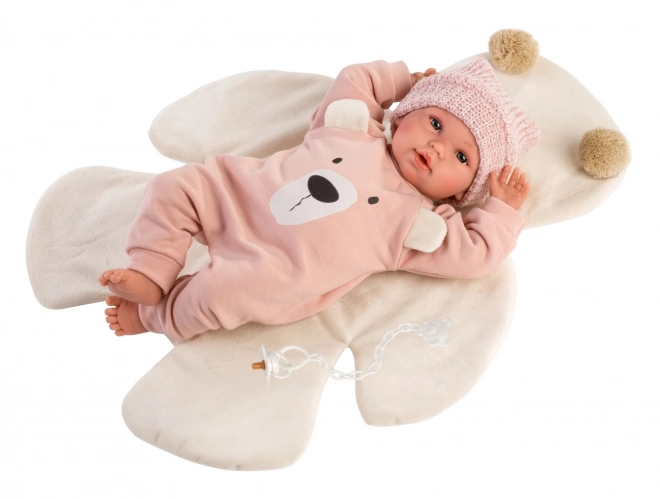 Llorens 63644 NEW BORN - realistisk dukke baby med lyde og blødt stofkrop - 36 cm