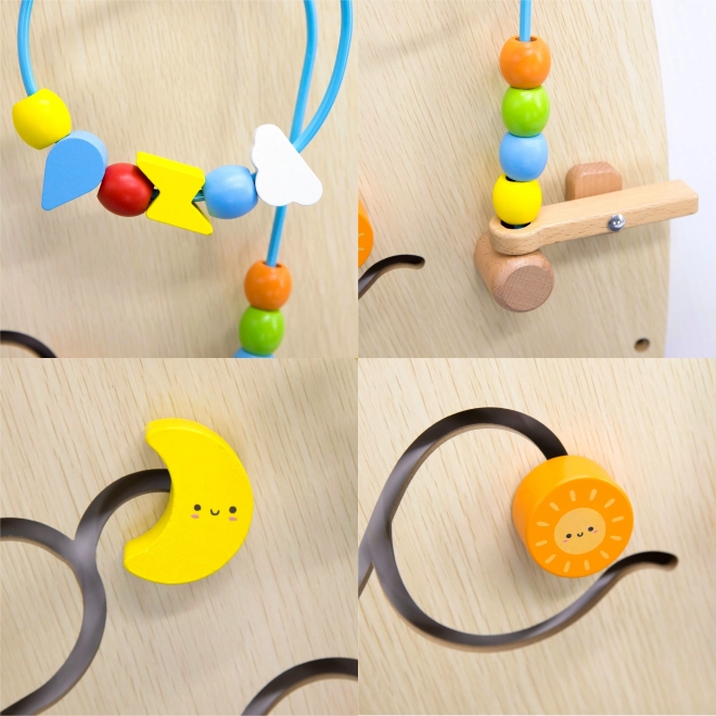 VIGA vægmonteret manipulationsplade Luk Montessori