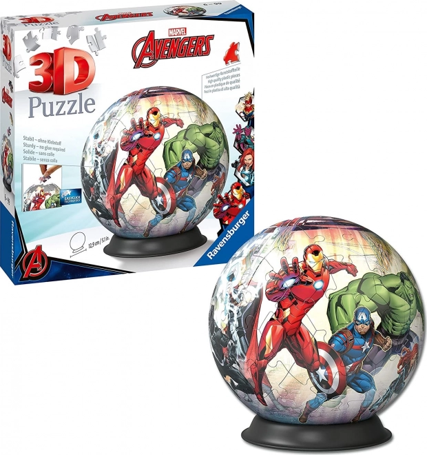 Puslespil-Kugle Marvel: Avengers 72 brikker