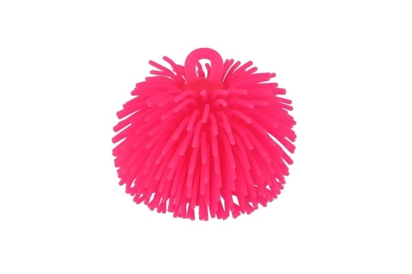 Plysset antistress klemme bold af silikone 7cm med lys på batteri