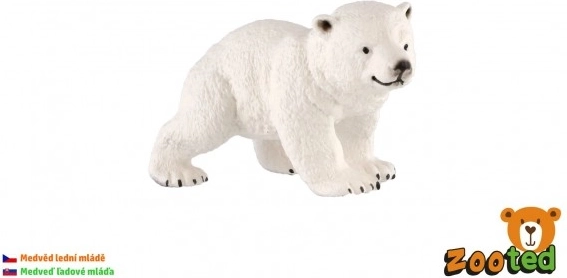 Plastfigur af isbjørneunge 6 cm