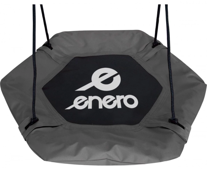 ENERO Sekskantet gynge Storkerede Grå (diameter 90 cm)