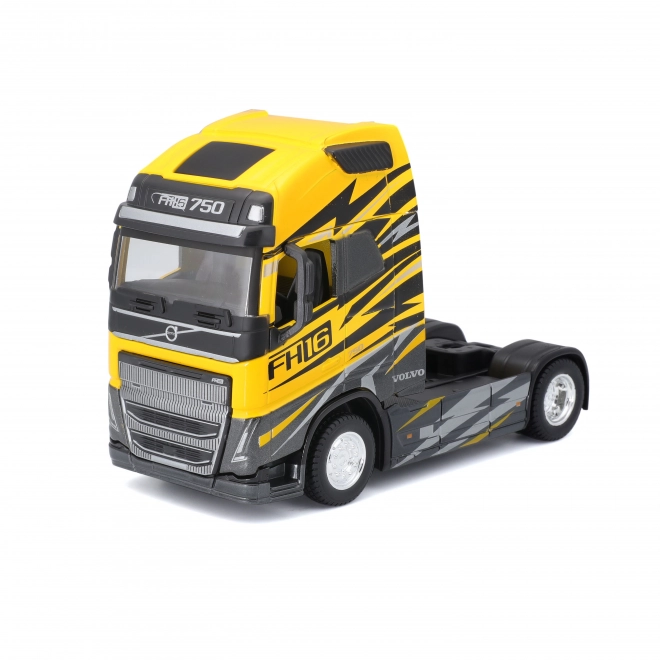 Lastbil Bburago Volvo FH16 Globetrotter 750 XXL i gul farve