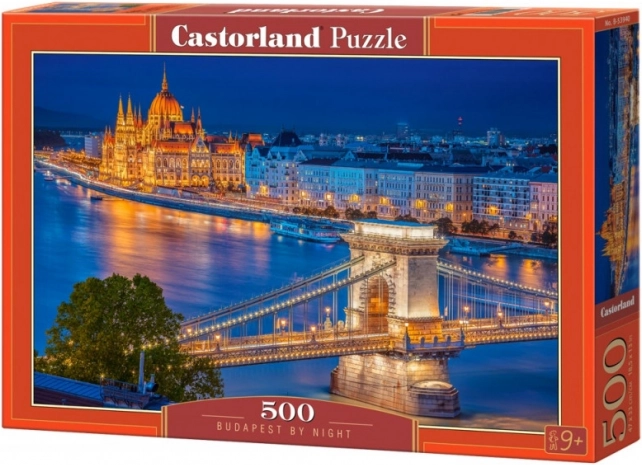 Puslespil 500 brikker Budapest om natten