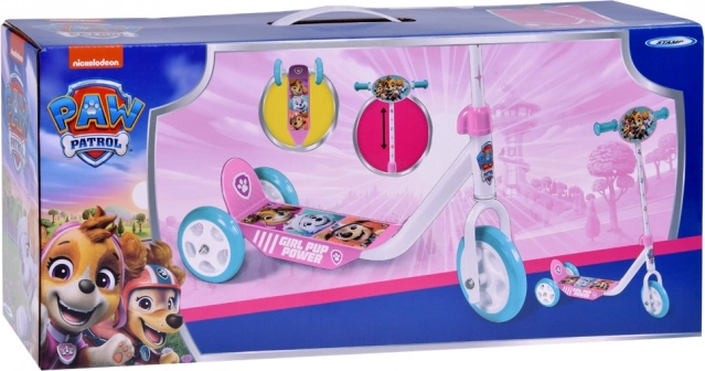 Børnetrigglescooter Paw Patrol lyserød