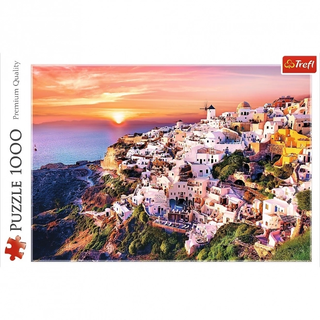 Puslespil Santorini Solnedgang 1000 Brikker