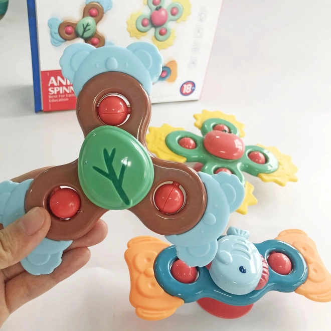 Woopie børns lærende sensorisk spinner 3-i-1 i farverigt design