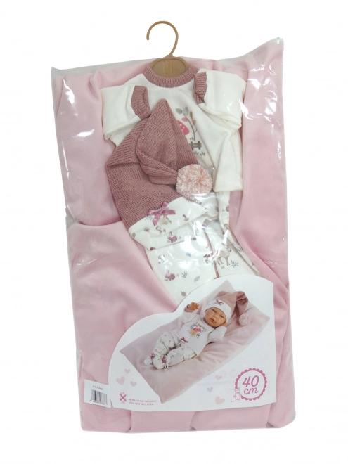 Llorens M738-80 tøj til dukke baby NEW BORN størrelse 40-42 cm