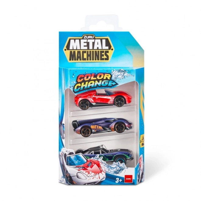 ZURU Metal Machines - Pakke med 3 biler der skifter farve