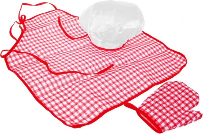 Komplet kokkeoutfit til den lille chef