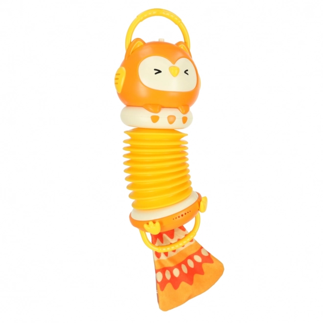 Børneakkordeon Ugle orange