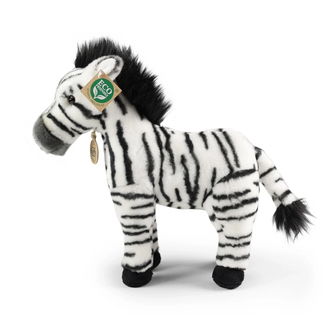Plyszebra stående 30 cm MILJØVENLIG