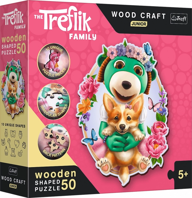 Træpuslespil Glade Treflík-ci 50 brikker