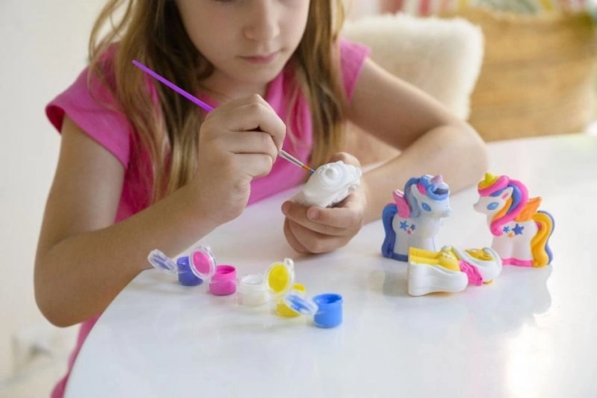 fremstilling og maling af glitrende enhjørning 3D fra 4M