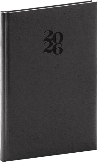 Ugentlig kalender Essenza 2026 i kaffefarve 15 x 21 cm