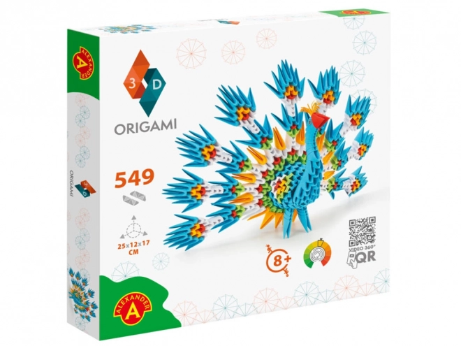 Kreativ Origami 3D Påfugl af Alexander