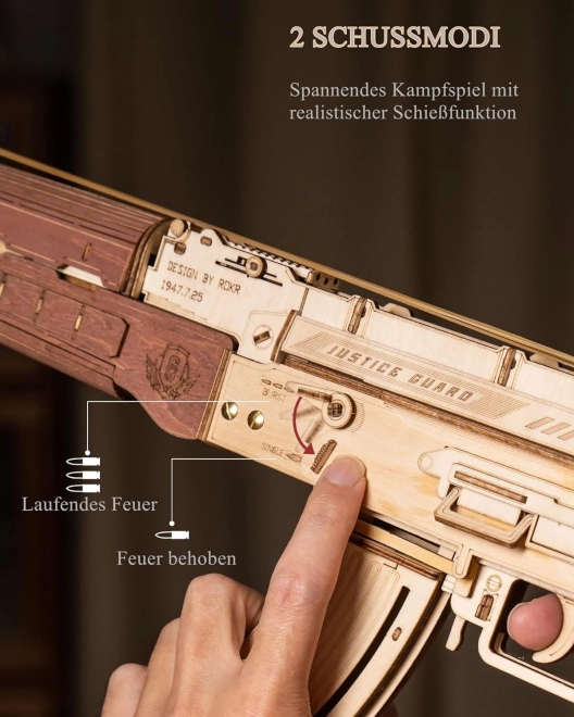 RoboTime 3D Træmekanisk puslespil Angrebsgevær AK-47