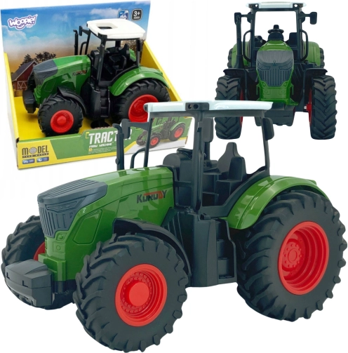 WOOPIE grøn traktor med gummihjul
