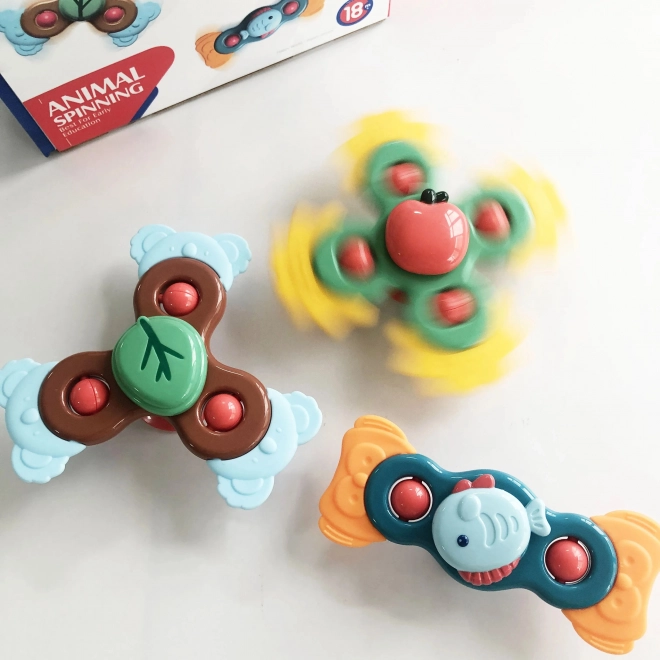 Woopie børns lærende sensorisk spinner 3-i-1 i farverigt design