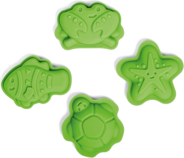 Silikone sandforme grønne BIGJIGS TOYS Meadow
